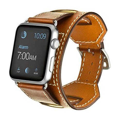 fake leather apple watch band|thick leather apple watch band.